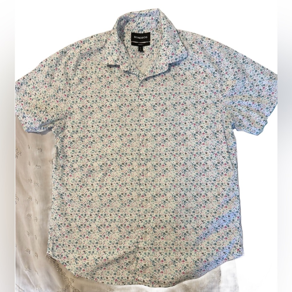 Bonobos Men's Multicolor Floral Button Down Shirt